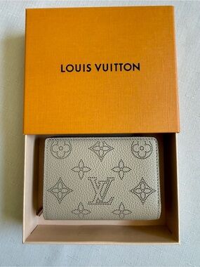 Louis Vuitton CLEA Perforated Mahina Leather Compact Wallet